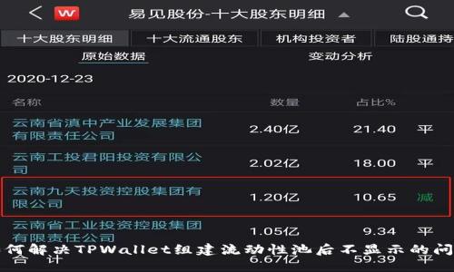 如何解决TPWallet组建流动性池后不显示的问题